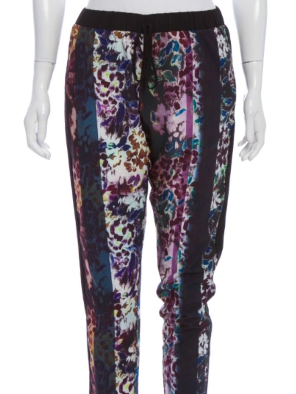 Clover Canyon Boho Striped Floral Tapered Summer Pants XS